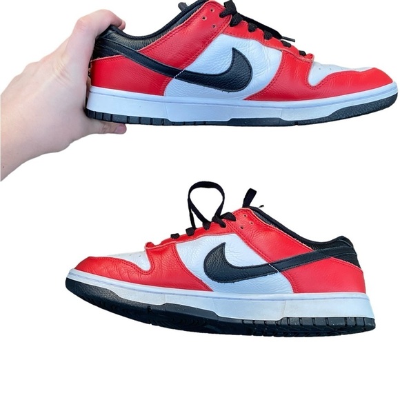 Nike Dunk Chicago’s Size 12 Nike By You Shoes Red - Picture 4 of 13